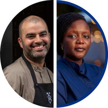 Aurora Goy and Lucía Freitas